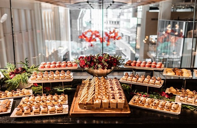 Holiday dessert display